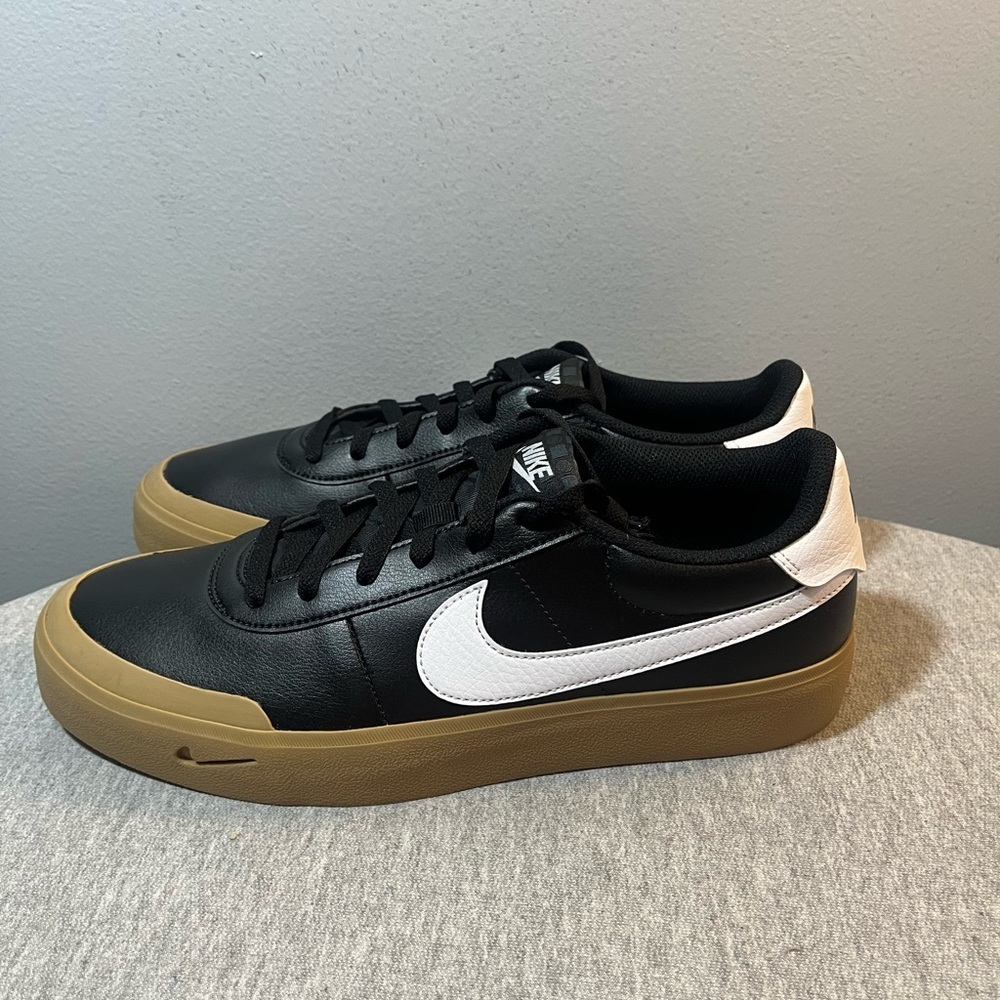 Nike Court Shot Black White Gum Bottom Sneaker Men's Shoe Size 11 FQ8146-003​​ - Picture 4 of 11